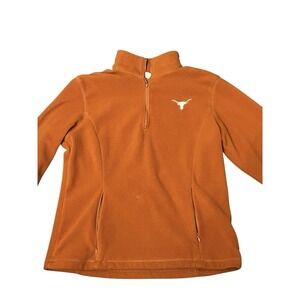University of Texas Longhorns Women's Pullover Quarter Zip Fleece Large
